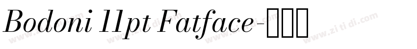 Bodoni 11pt Fatface字体转换